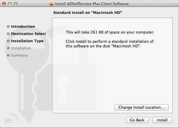 Mac OS Xログインエージェントのインストール --- インストール場所