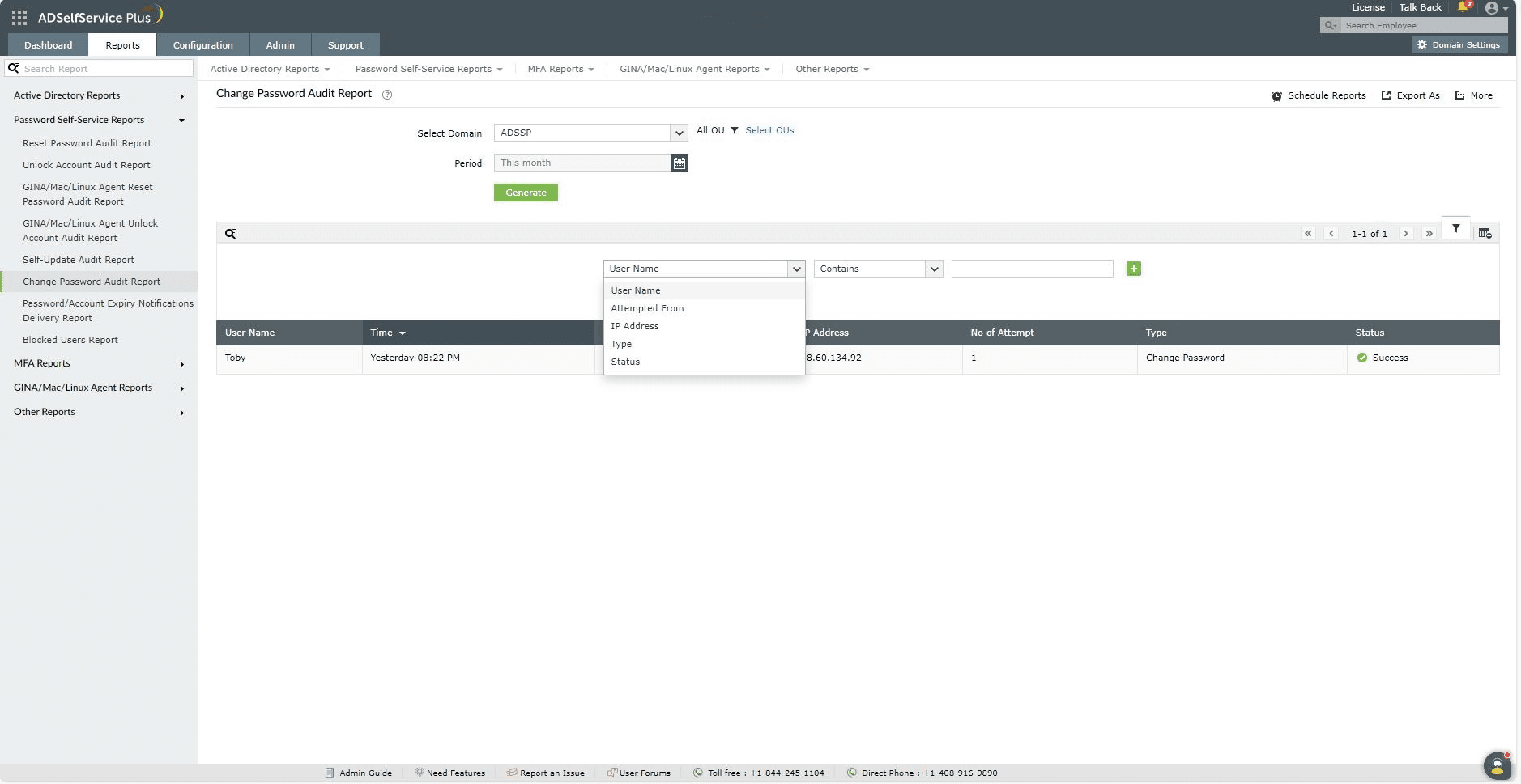 ChangePasswordAuditReport
