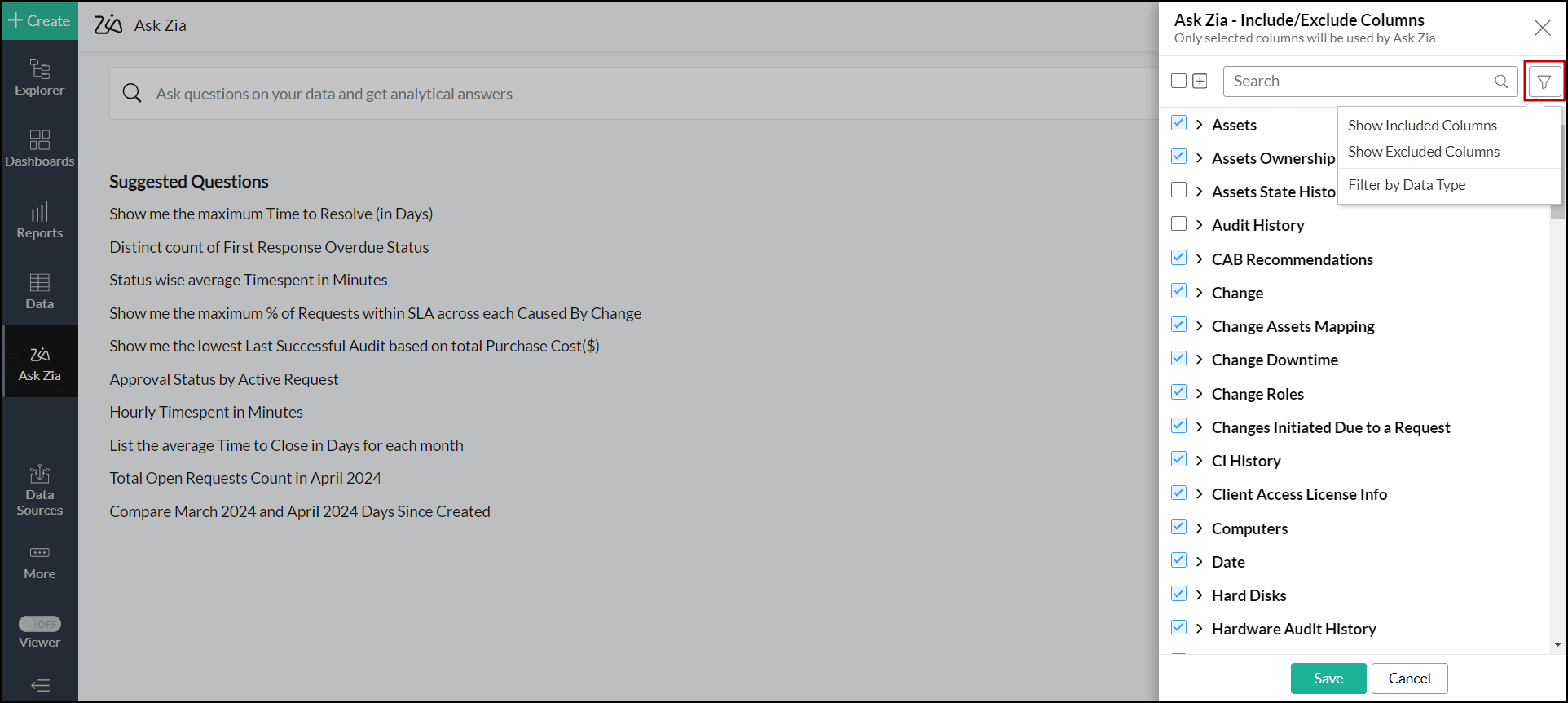 analytics-ask-zia-include-or-exclude-columns-filter