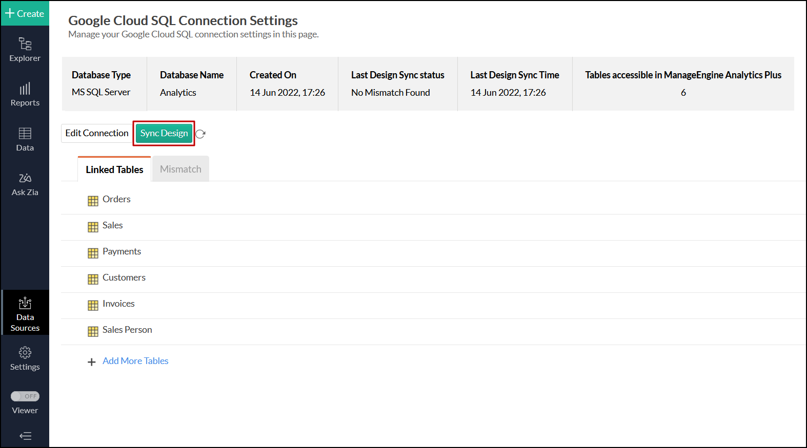 analytics-plus-google-cloud-ms-sql-meta-data-multiple-table-sync