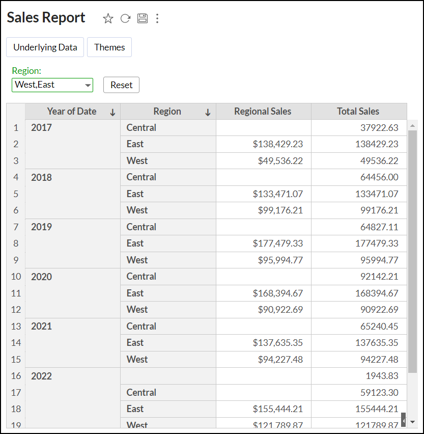 フィルターを無視の例1