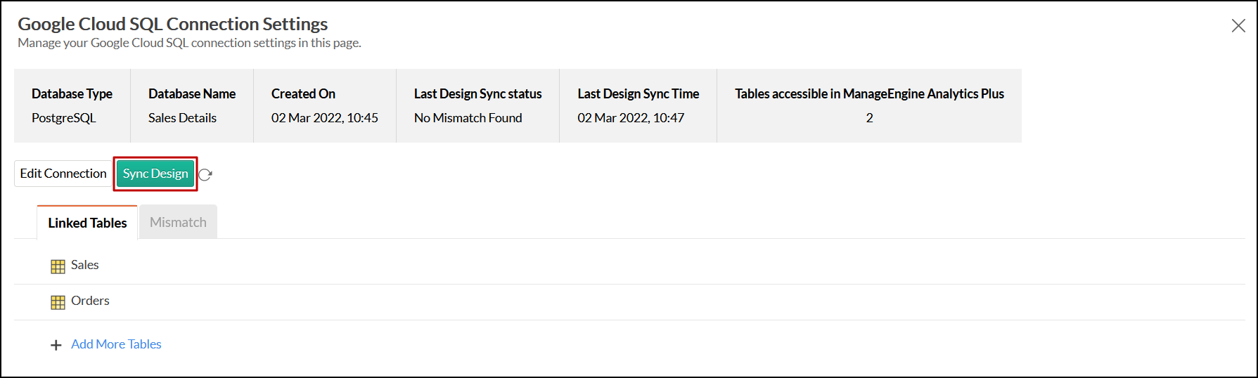 cloud-db-google-pgsql-multiple-table-meta-data-sync