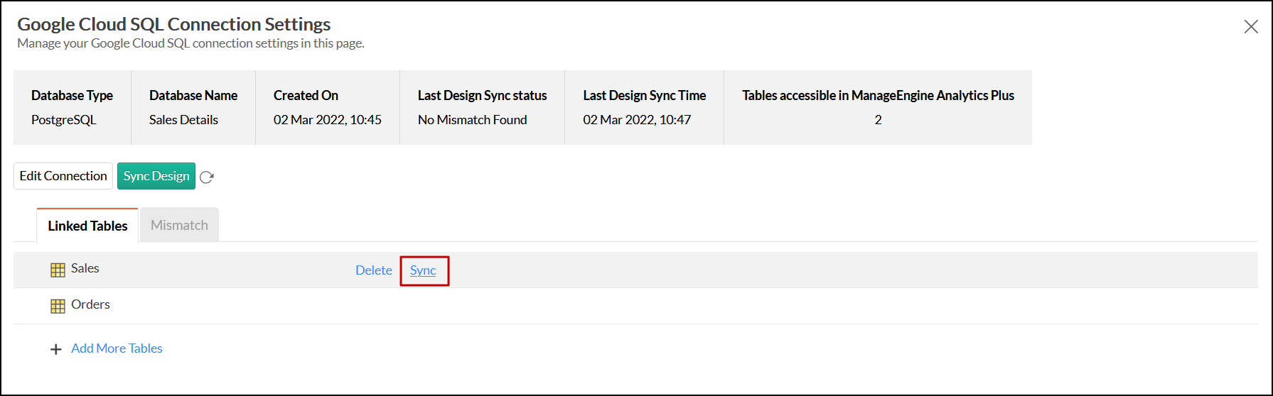 cloud-db-google-pgsql-single-table-meta-data-sync