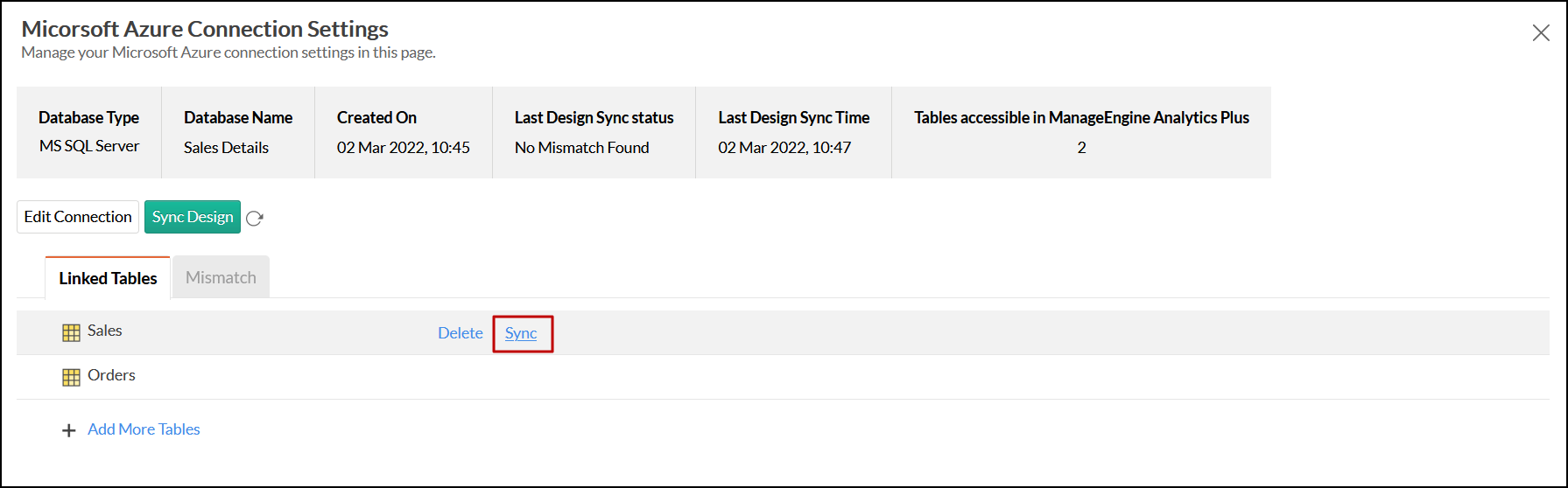 cloud-db-microsoft-azure-mssql-single-table-meta-data-sync