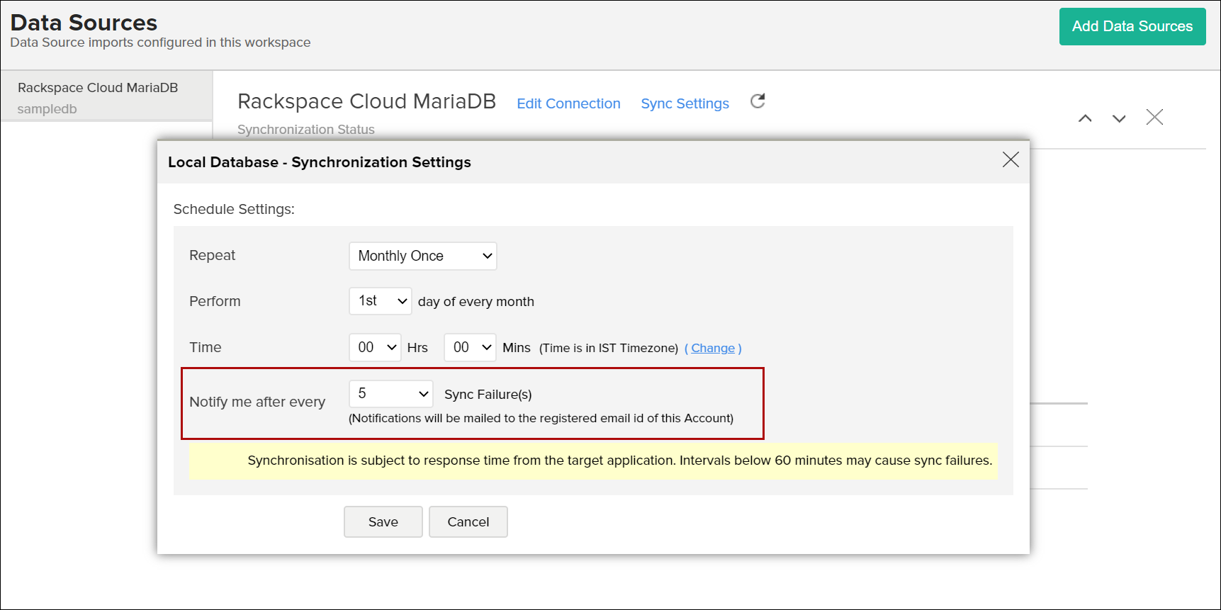 rackspace-cloud-mariadb-sync-notification
