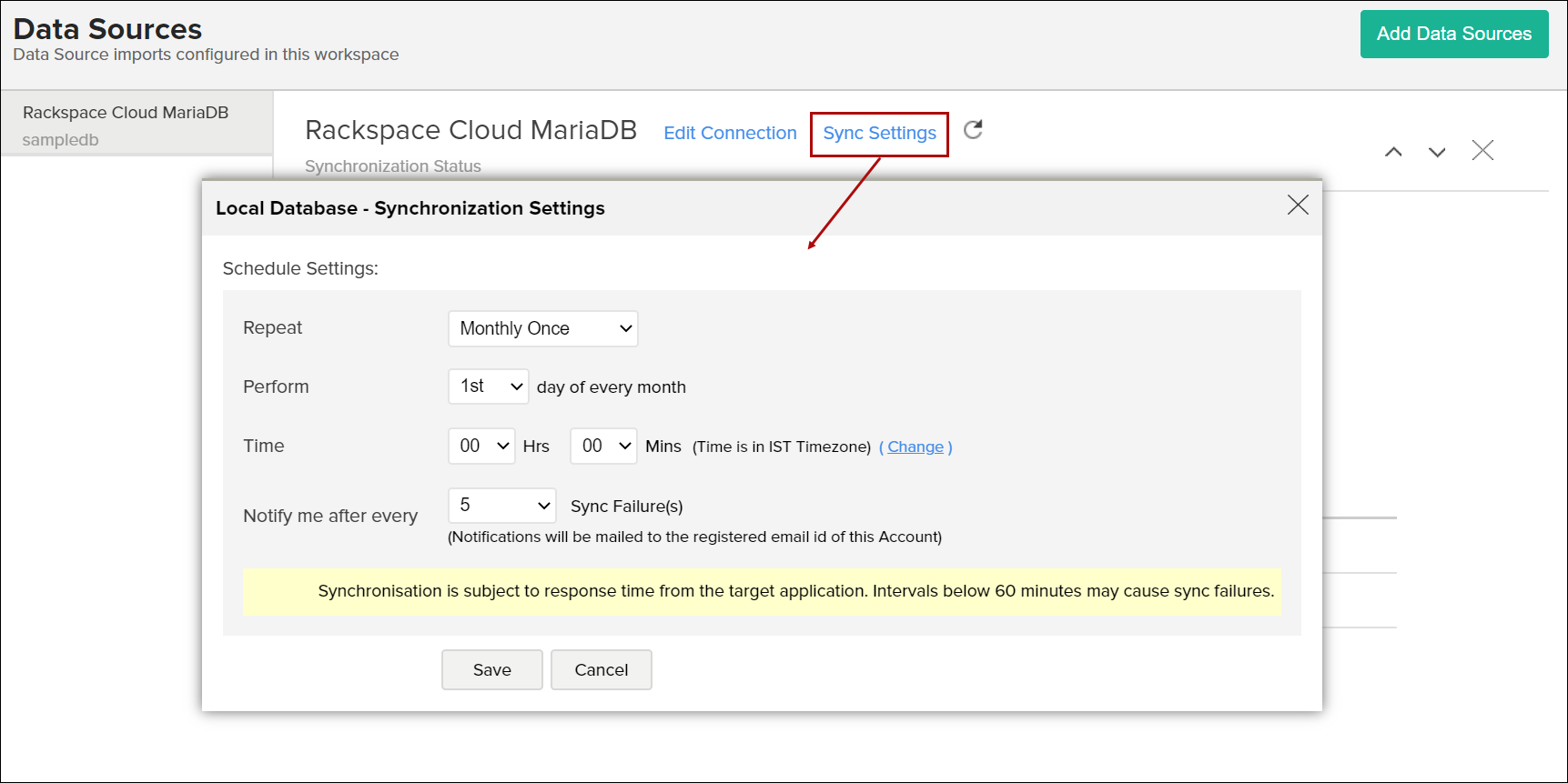 rackspace-cloud-mariadb-sync-settings