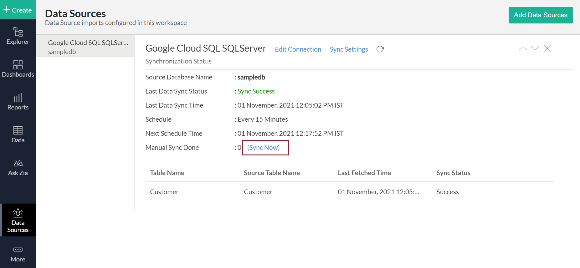 sync-now-google-sql-server