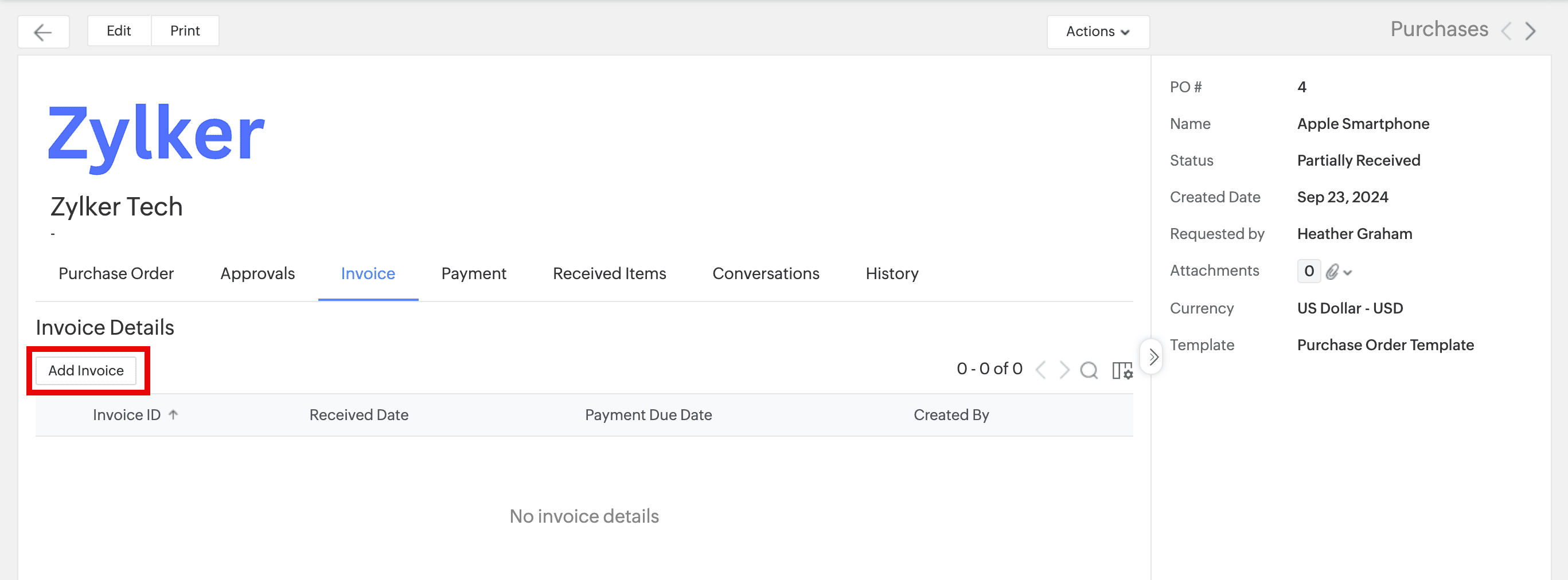 add invoice details overview 01