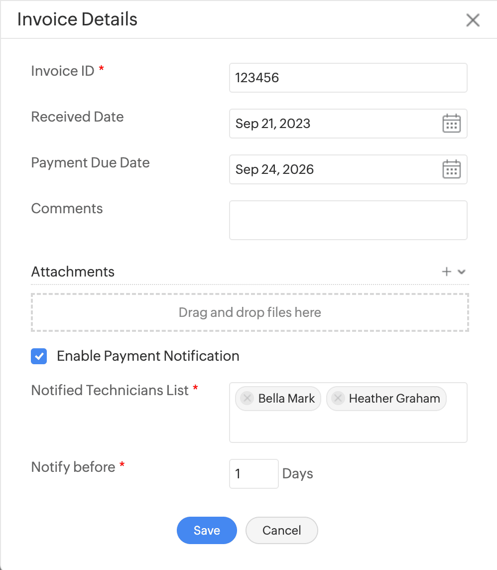 add invoice details overview 02