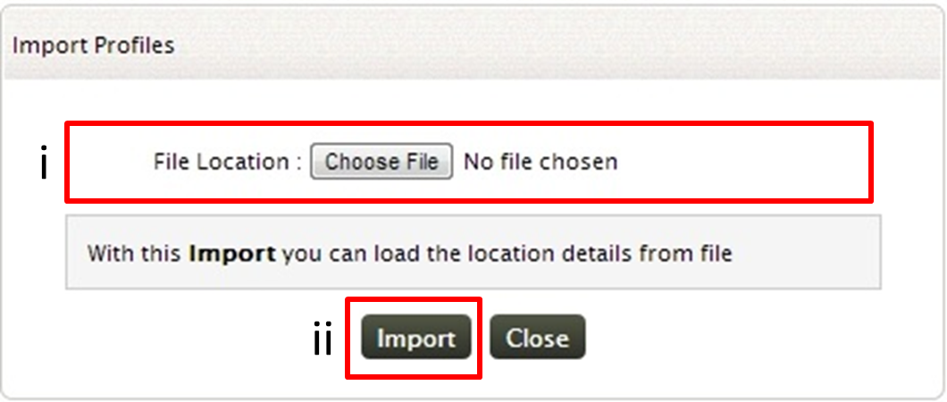 ロケーションをインポート - ファイル監視
