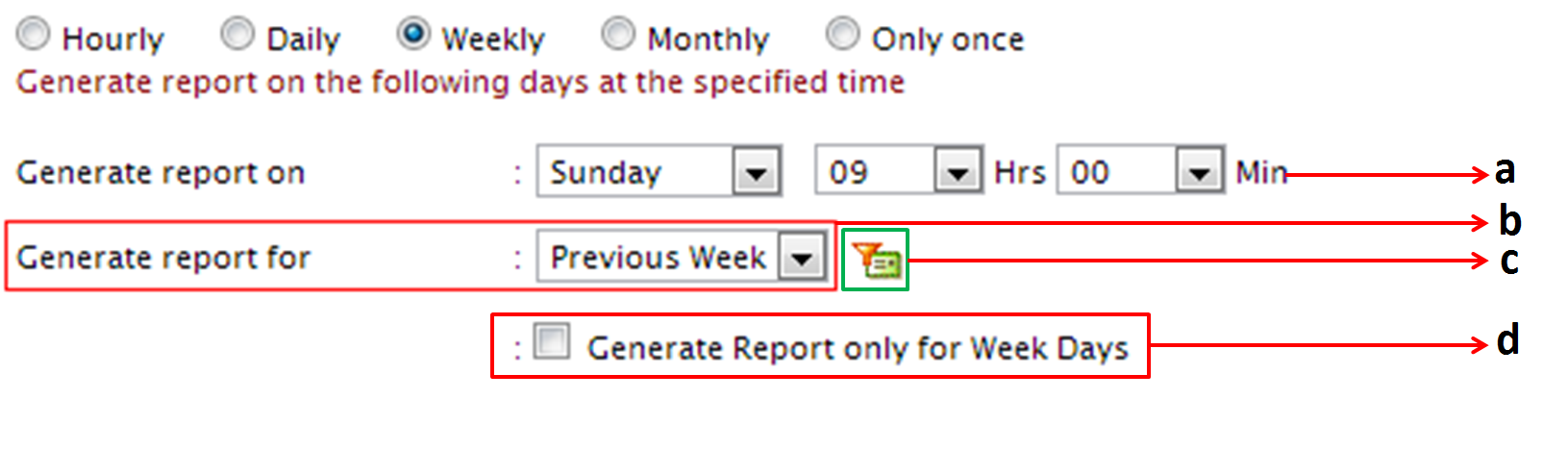 ファイル監視レポートスケジューリング
