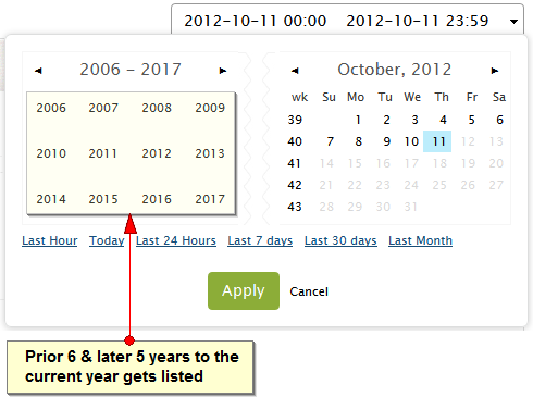 前後数年間の一覧が表示されるので、選択します。