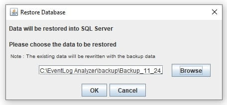 データを復元する