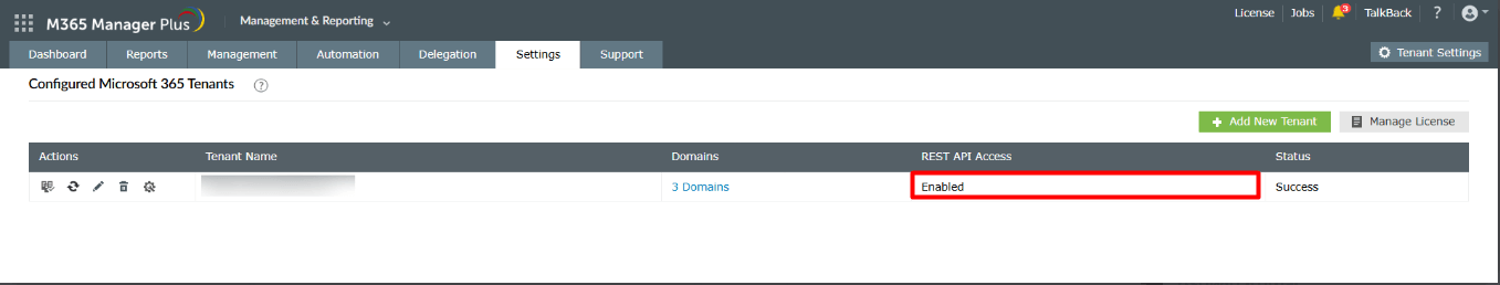 Microsoft 365 tenant configuration