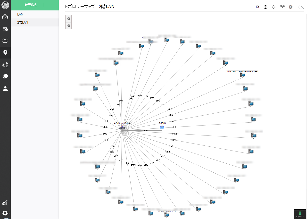 ネットワークのL2/L3トポロジーマップ機能 | OpManager